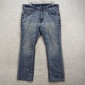 Cody James Jeans Men 36x30 Blue Denim Pants Slim Straight Jackson Cowboy Western